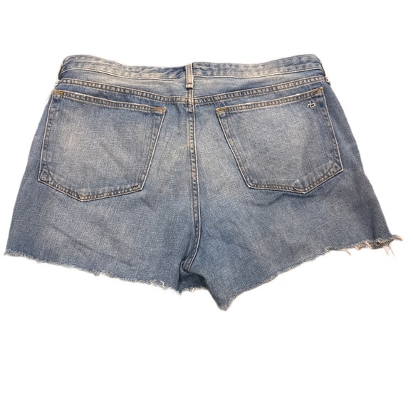 Rag & Bone Dre Low-Rise Distressed Shorts 34 - Picture 2 of 6